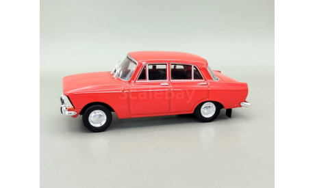 Москвич-412 (красный) DeAgostini М.1458, масштабная модель, scale43