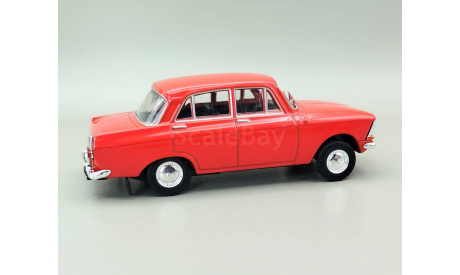 Москвич-412 (красный) DeAgostini М.1458, масштабная модель, scale43