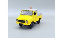 ЛУАЗ-2403 Аэродромная техника Тягач контейнерных тележек (жёлтый/серый) DeAgostini М.1478, масштабная модель, scale43