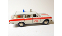 ГАЗ-2402 скорая медицинская помощь июль 1986 (красный/белый) СССР Б.1642, масштабная модель, Агат/Моссар/Тантал, 1:43, 1/43
