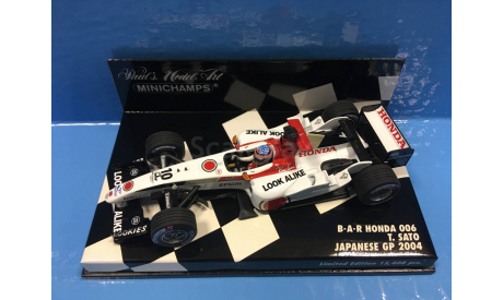 F1 BAR 006, масштабная модель, 1:43, 1/43, Minichamps, Honda