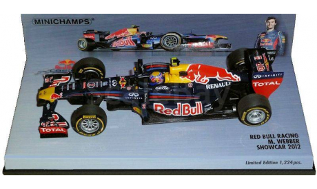 F1 Red Bull Racing RB8 Showcar, масштабная модель, 1:43, 1/43, Minichamps, Renault