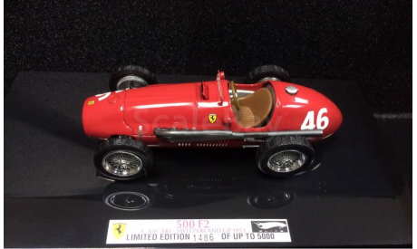F1 Ferrari 500 F2, масштабная модель, Mattel Hot Wheels, scale43