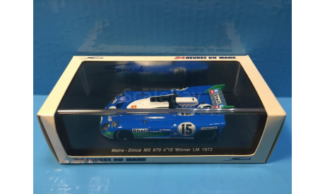 24H Lemans Matra MS670 1972, масштабная модель, Spark, Simca, scale43