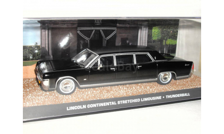 1:43 Lincoln Continental Stretched limousine James Bond 007 ’Thunderball’, масштабная модель, DeAgostini, scale43