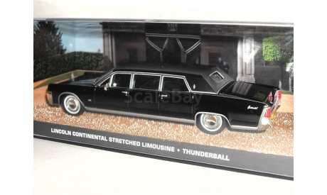 1:43 Lincoln Continental Stretched limousine James Bond 007 ’Thunderball’, масштабная модель, DeAgostini, scale43