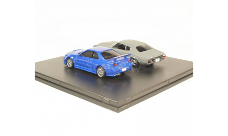 1:43 Chevrolet Chevel 1970 & Nissan Skyline GT-R 2002 Форсаж Fast and the Furious GreenLight, масштабная модель, Greenlight Collectibles, scale43