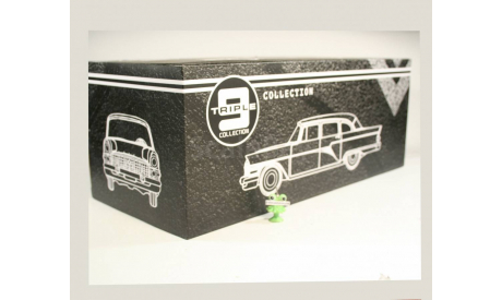 1:18 ГАЗ 13 Чайка от Triple9 чёрная, масштабная модель, scale18
