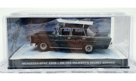 1:43 Mercedes Benz 220s James Bond 007 ’On her majesty’s secret service’, масштабная модель, Mercedes-Benz, DeAgostini, scale43