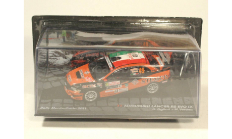 1:43 Mitsubishi Lancer RS EVO IX #49 Ogliari/Verdelli 2011 Rally Monte Carlo, масштабная модель, IXO журналка, scale43