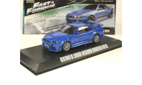 1:43 Brian’s 2002 Nissan Skyline GT-R Форсаж Fast and the Furious GreenLight, масштабная модель, Greenlight Collectibles, scale43