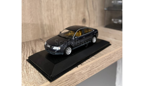 Audi A6 C5 Minichamps dark blue, масштабная модель, scale43