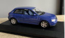 С 1 рубля, без резервной цены! Audi A3 3 door blue Minichamps, масштабная модель, scale43