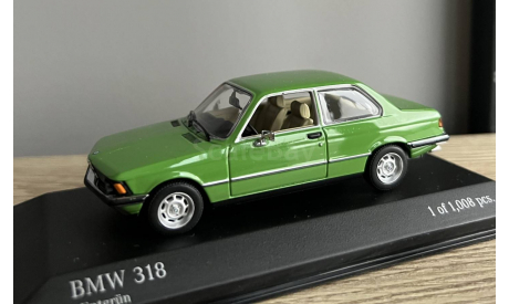 С 1 рубля, без резервной цены! BMW 318 E21 Mintgrun Minichamps, масштабная модель, scale43