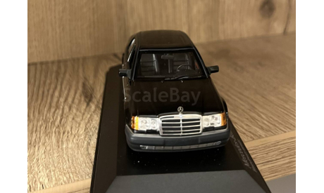 Mercedes-Benz 500E W124 Minichamps Blauswartz, масштабная модель, scale43