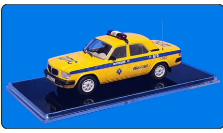 ICV262 ГАЗ 3110 - 1997 г. - Милиция (ДПС) - Иваново, масштабная модель, scale43