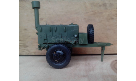 Прицеп кухня полевая КП-125 ( масштаб 1/43), масштабная модель, прицеп КП-125 на базе прицепа ИАПЗ-739к, ручная работа, scale43