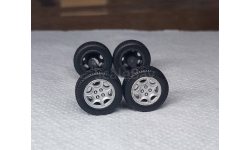 Комплект колес Peugeot 406 Cararama 1:43