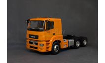 Камаз 65206 седельный тягач трёхосный, оранжевая кабина 1:43, масштабная модель, ПАО КАМАЗ, scale43