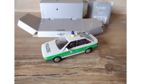 GAMA MINI Audi 80 Polizei Police в оригинальной коробке Германия, масштабная модель, scale43