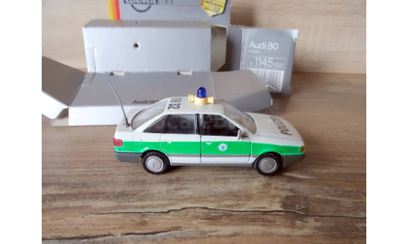 GAMA MINI Audi 80 Polizei Police в оригинальной коробке Германия, масштабная модель, scale43