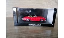 Мерседес Бенц Mercedes Benz 190 SL CABRIOLET 1955-1962 RED MINICHAMPS, масштабная модель, scale43, Mercedes-Benz