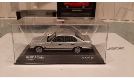 BMW 5er e34 535i Silber blue, масштабная модель, Minichamps, scale43