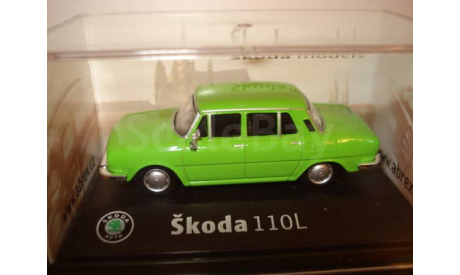 SKODA 110 L - 1969 салатовая Abrex 1/72, масштабная модель, scale72