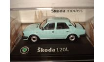 SKODA 120 L - 1984 голубая Abrex 1/72, масштабная модель, Škoda, scale72