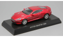 Aston Martin DB9 Kyosho красный 1/64, масштабная модель, scale64