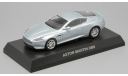 Aston Martin DB9 Kyosho серо-голубая 1/64, масштабная модель, scale64