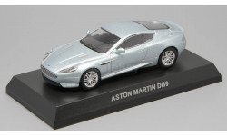 Aston Martin DB9 Kyosho серо-голубая 1/64