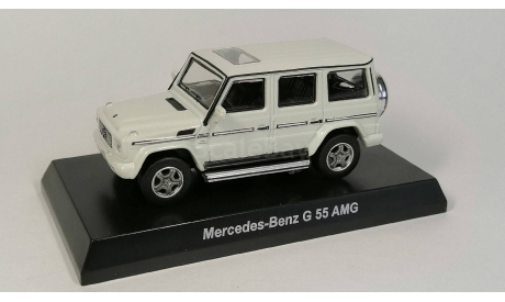 Mercedes Benz G55 AMG White Kyosho 1/64, масштабная модель, Mercedes-Benz, scale64