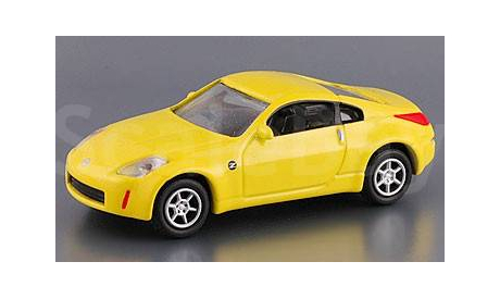 NISSAN 350Z желтый Real-X 1/72, масштабная модель, scale0