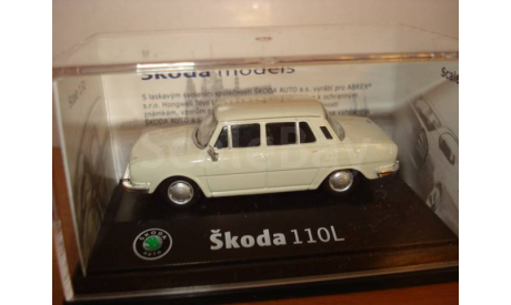 SKODA 110 L - 1969 белая Abrex 1/72, масштабная модель, Škoda, scale72