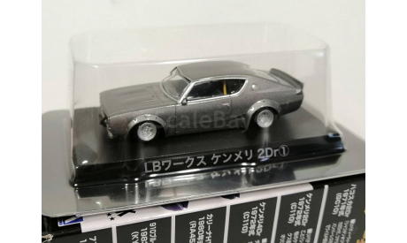 Nissan 2Dr 1972 (C110) Aoshima 1/64, масштабная модель, scale64