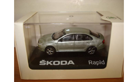 Skoda Rapid light green melallic Abrex 1/72, масштабная модель, Škoda, scale72