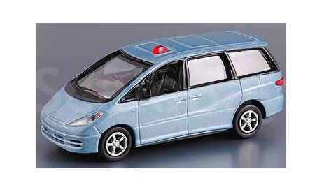 TOYOTA Estima голубая полиция Real-X 1/72, масштабная модель, scale0