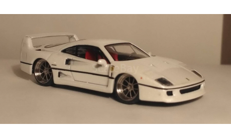 ferarri f40 kyosho pearl white, масштабная модель, Ferrari, scale64