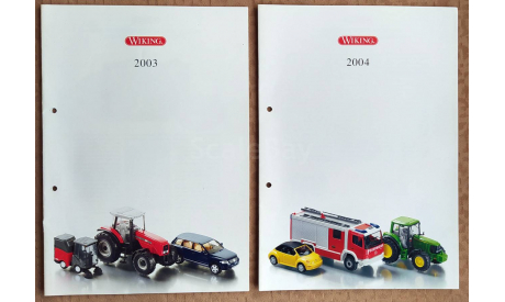 WIKING 2003 и 2004  каталоги авто модели 1:87, литература по моделизму