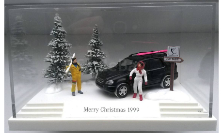 1/87 BUSCH Новогодняя диорама Mercedes ML 1999 SALE!, масштабная модель, 1:87, Mercedes-Benz