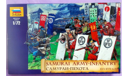 Набор для сборки солдатиков масштаб 1:72 Самураи-пехота XVI-XVII вв. Звезда 8017