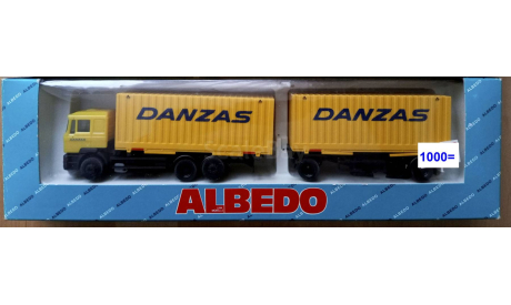 Тягач  MAN с  прицепом  DANZAS 1:87  - Albedo, масштабная модель, scale87, Volvo