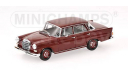 Minichamps MERCEDES-BENZ 200 (W 110) - 1965 - DARK RED L.E. 1440 pcs., масштабная модель, scale43