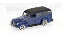 Minichamps  FORD V8 DE LUXE WOODY STATIOWAGEN - 1940 - BLUE L.E. 744 pcs., масштабная модель, scale43
