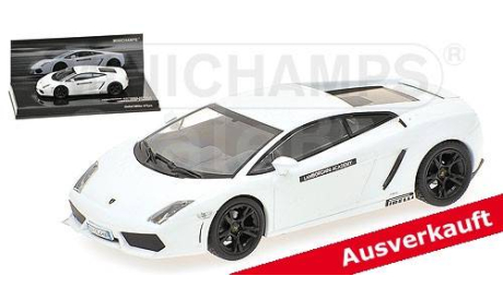Minichamps LAMBORGHINI GALLARDO LP 560-4 – 2008 – WHITE – ‘LAMBORGHINI ACADEMY’ L.E. 672 pcs., масштабная модель, scale43