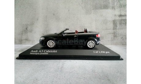 Minichamps AUDI A3 CABRIOLET - 2007 - GREY METALLIC L.E. 1536 pcs., масштабная модель, scale43