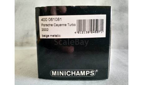 Minichamps PORSCHE CAYENNE TURBO - 2002 - BEIGE METALLIC L.E. 2208 pcs., масштабная модель, scale43