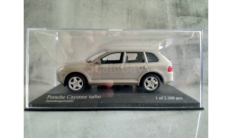 Minichamps PORSCHE CAYENNE TURBO - 2002 - BEIGE METALLIC L.E. 2208 pcs., масштабная модель, scale43