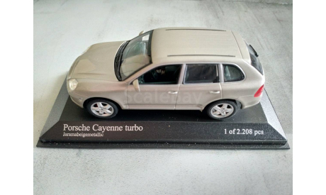 Minichamps PORSCHE CAYENNE TURBO - 2002 - BEIGE METALLIC L.E. 2208 pcs., масштабная модель, scale43